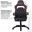 Кресло компьютерное BRABIX "Nitro GM-001", ткань, экокожа, черное, вставки красные, 531816 - 11