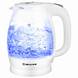 Чайник BRAYER BR1013WH, 1,8 л, 2200 Вт, закрытый нагревательный элемент, стекло, белый - 1