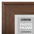 Рамка 15х21 см небьющаяся, багет 40 мм пластик, BRAUBERG "Walnut", цвет орех, 391264 - 3