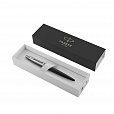 Ручка шариковая PARKER "Jotter Core Bond Street Black CT", корпус черный, детали хром, синяя, 1953184 - 2
