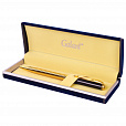 Ручка подарочная шариковая GALANT "ARROW GOLD", корпус черный/золотистый, детали золотистые, узел 0,7 мм, синяя, 143523 - 7