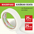 Клейкая лента малярная креппированная 25 мм x 25 м, STAFF, 229058 - 5