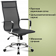 Кресло офисное BRABIX "Line EX-530", хром, сетка, черное, 531846 - 14