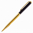 Ручка подарочная шариковая GALANT "ARROW GOLD", корпус черный/золотистый, детали золотистые, узел 0,7 мм, синяя, 143523 - 2