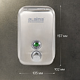 Дозатор для жидкого мыла LAIMA PROFESSIONAL INOX (гарантия 3 года), 0,5 л, нержавеющая сталь, матовый, 605396 - 16