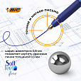 Ручки шариковые автоматические с грипом BIC "Soft Feel Fine", НАБОР 3 шт., линия письма 0,8 мм, блистер, 893221 - 5