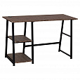 Стол на металлокаркасе BRABIX "LOFT CD-006", 1200х500х730 мм, 2 полки, цвет морёный дуб, 641224 - 2