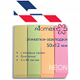 Набор самоклеящихся закладок бумажные 50*12 320л неон 4цв*80л Attomex  *24 - 2
