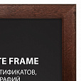 Рамка 21х30 см, дерево, багет 14 мм, BRAUBERG "Elegant", венге, акриловый экран, 391295 - 2