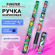 Ручка шариковая с грипом FUNSTER GRIP "ATTENTION!", СИНЯЯ, пишущий узел 0,7 мм, линия письма 0,3 мм, 144395 - 4