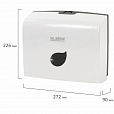 Диспенсер для полотенец LAIMA PROFESSIONAL ECO (Система H2), Z-сложения, белый, ABS-пластик, 606547 - 8