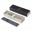 Ручка шариковая PARKER "Jotter XL Monochrome Stainless Steel CT", корпус серебристый, сталь, синяя,2122756 - 7