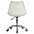 Кресло стул BRABIX "Eames MG-310 CH", хром, пластик белый, экокожа белая, 532923 - 4
