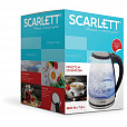 Чайник SCARLETT SC-EK27G35, 1,8 л, 1800 Вт, закрытый нагревательный элемент, стекло, стальной - 2