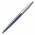 Ручка шариковая PARKER "Jotter Core Waterloo Blue CT", корпус голубой, детали хром, синяя, 1953191 - 3
