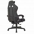 Кресло компьютерное BRABIX "Striker GM-121", синхромеханизм, 2 подушки, экокожа/велюр, черное, 532962 - 4