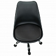 Кресло стул BRABIX "Eames MG-310 CH", хром, пластик черный, экокожа черная, 532925 - 7