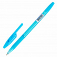 Ручка шариковая с грипом BRAUBERG "ULTRA GT NEON", СИНЯЯ, корпус ассорти, линия 0,35 мм, 144054 - 4