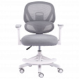 Кресло детское с подставкой для ног BRABIX KIDS MG-220, сетка/ткань TW, серое, 533315 - 2