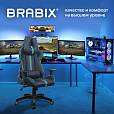 Кресло компьютерное BRABIX "GT Carbon GM-120", две подушки, экокожа, черное/зеленое, 531929 - 17