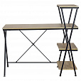 Стол на металлокаркасе BRABIX "LOFT CD-004", 1200х535х1110 мм, 3 полки, цвет дуб натуральный, 641220 - 3