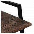 Стол на металлокаркасе BRABIX "LOFT CD-003", 640х420х840 мм, цвет морёный дуб, 641215 - 8