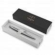 Ручка гелевая PARKER "Jotter Stainless Steel CT", корпус серебристый, детали из нержавеющей стали, черная, 2020646, 2020671 - 2