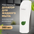 Дозатор для жидкого мыла LAIMA PROFESSIONAL ECO, НАЛИВНОЙ, 0,38 л, белый, ABS-пластик, 607331 - 11