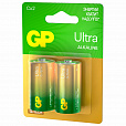 Батарейки GP Ultra, С (LR14, 14 А), алкалиновые, КОМПЛЕКТ 2 шт., блистер, 14AU-2CR2 - 2