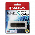 Флеш-диск 64 GB, TRANSCEND Jet Flash 350, USB 2.0, черный, TS64GJF350 - 2