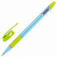 Ручка шариковая масляная с грипом BRAUBERG GLASSY PASTEL MIX, СИНЯЯ, корпус ассорти, линия 0,35 мм,144105 - 3