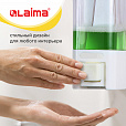Дозатор для жидкого мыла LAIMA, НАЛИВНОЙ, 0,48 л, белый, ABS пластик, 605052 - 16