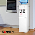 Кулер для воды SONNEN FSE-02H, напольный, НАГРЕВ/ОХЛАЖДЕНИЕ ЭЛЕКТРОННОЕ, 2 крана, белый, 454997 - 16