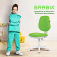 Кресло детское BRABIX "Fancy MG-201W", без подлокотников, пластик белый, салатовое, 532414, MG-201W_532414 - 12