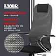 Кресло офисное BRABIX PREMIUM "Ultimate EX-800" хром, плотная двойная сетка Х2, черное/серое, 532912 - 19