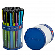 Ручка шариковая BRAUBERG SOFT TOUCH GRIP "GRADE NEON", СИНЯЯ, мягкое покрытие, ассорти, узел 0,7 мм, 143710 - 12