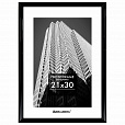 Рамка 21х30 см небьющаяся, багет 14 мм, пластик, BRAUBERG "Original", черная, 391229 - 1