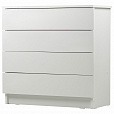Комод BRABIX "Scandi CM-001", 750х330х730 мм, 4 ящика, ЛДСП, белый, 641900, ЦБ013659 -1 - 1