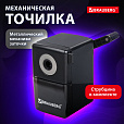 Точилка механическая BRAUBERG "BLACK JACK", крепление к столу, металлический механизм, цвет чёрный, 222516 - 15