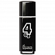 Флеш-диск 4 GB, SMARTBUY Glossy, USB 2.0, черный, SB4GBGS-K - 1