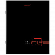 Тетрадь А5, 96 л., BRAUBERG, скоба, клетка, глянцевая ламинация, "Dark", 404428 - 8