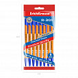 Ручки шариковые ERICH KRAUSE R-301 Stick Orange, СИНИЕ, набор 8 штук, 0,7мм, 56614 - 3
