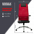 Кресло офисное BRABIX PREMIUM "Ultimate EX-801" хром, плотная двойная сетка Х2, черное/красное, 532921 - 22