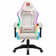 Кресло компьютерное DEFENDER Energy, 2 подушки, RGB подсветка, экокожа, белое, ш/к 24605, 64557 - 2