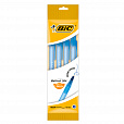 Ручки шариковые BIC "Round Stic", НАБОР 4 шт., СИНИЕ, узел 1 мм, линия письма 0,32 мм, пакет, 944176 - 1