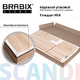 Стол письменный/компьютерный BRABIX "Scandi CD-017", 900х450х750 мм, 2 ящика, дуб сонома, 641895, ЦБ013706-2 - 24