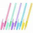 Ручка шариковая с грипом BRAUBERG "i-STICK POINT PASTEL", СИНЯЯ, корпус ассорти, игольчатый узел 0,7 мм, линия письма 0,35 мм, 144023 - 1