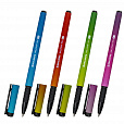 Ручка шариковая BRAUBERG SOFT TOUCH GRIP "GRADE NEON", СИНЯЯ, мягкое покрытие, ассорти, узел 0,7 мм, 143710 - 1