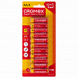 Батарейки солевые "пальчиковые" КОМПЛЕКТ 10+1 шт., CROMEX Super Heavy Duty, AA (R6,15A), блистер, 456256 - 1