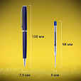 Ручка подарочная шариковая BRAUBERG "Cayman Blue", корпус синий, узел 1 мм, линия письма 0,7 мм, синяя, 141409 - 10